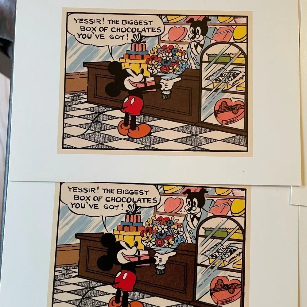 The Art Group Mickey & Co Vintage Foldable Disney Mickey Pluto Minnie Cards